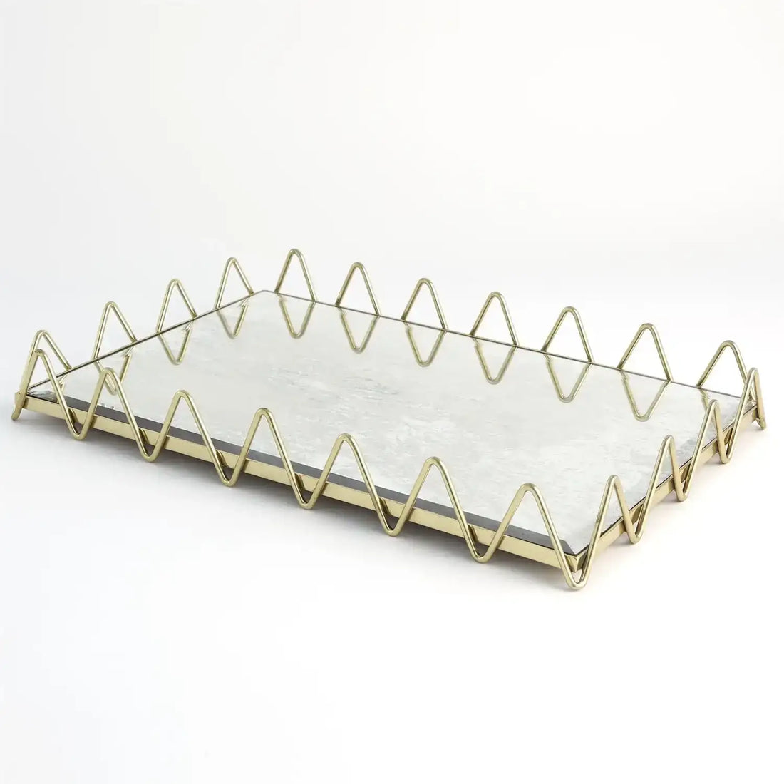 GLOBAL VIEWS RIC RAC TRAY - Decorative Accents