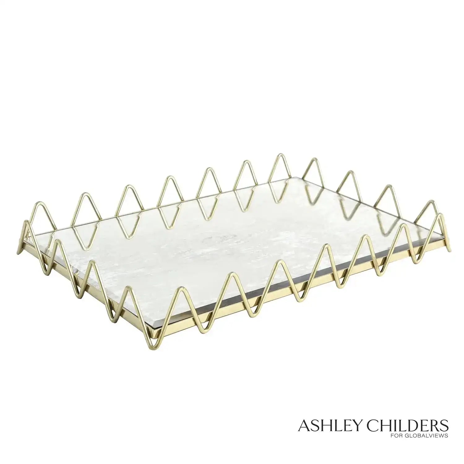 GLOBAL VIEWS RIC RAC TRAY - Decorative Accents