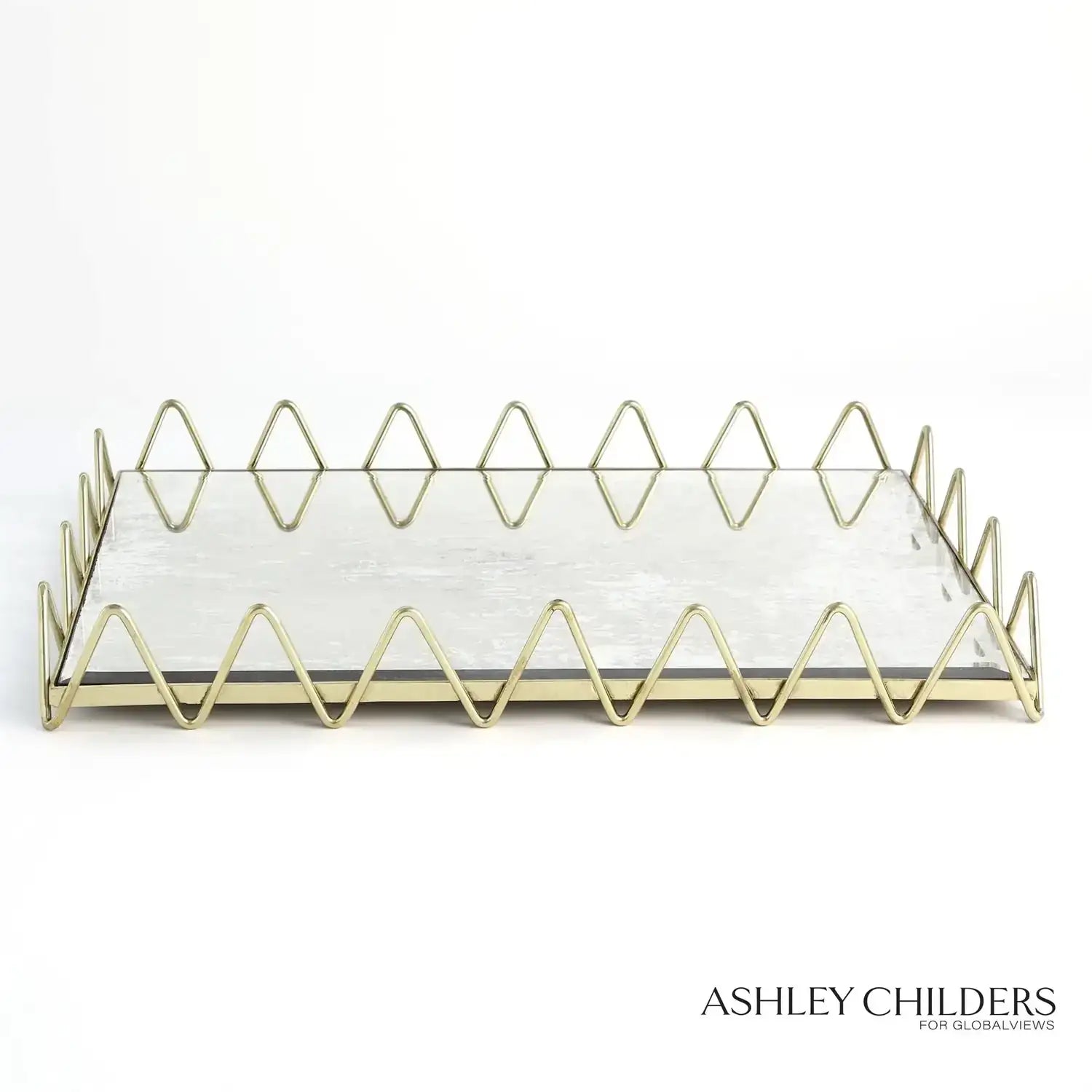 GLOBAL VIEWS RIC RAC TRAY - Decorative Accents
