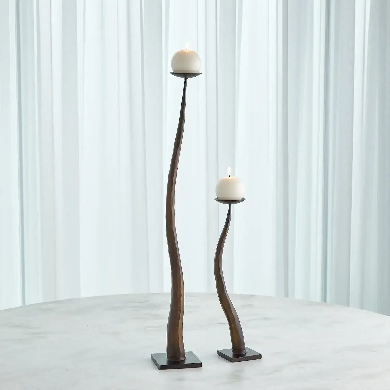 GLOBAL VIEWS CHISELED CANDLE HOLDER - Decorative Accents