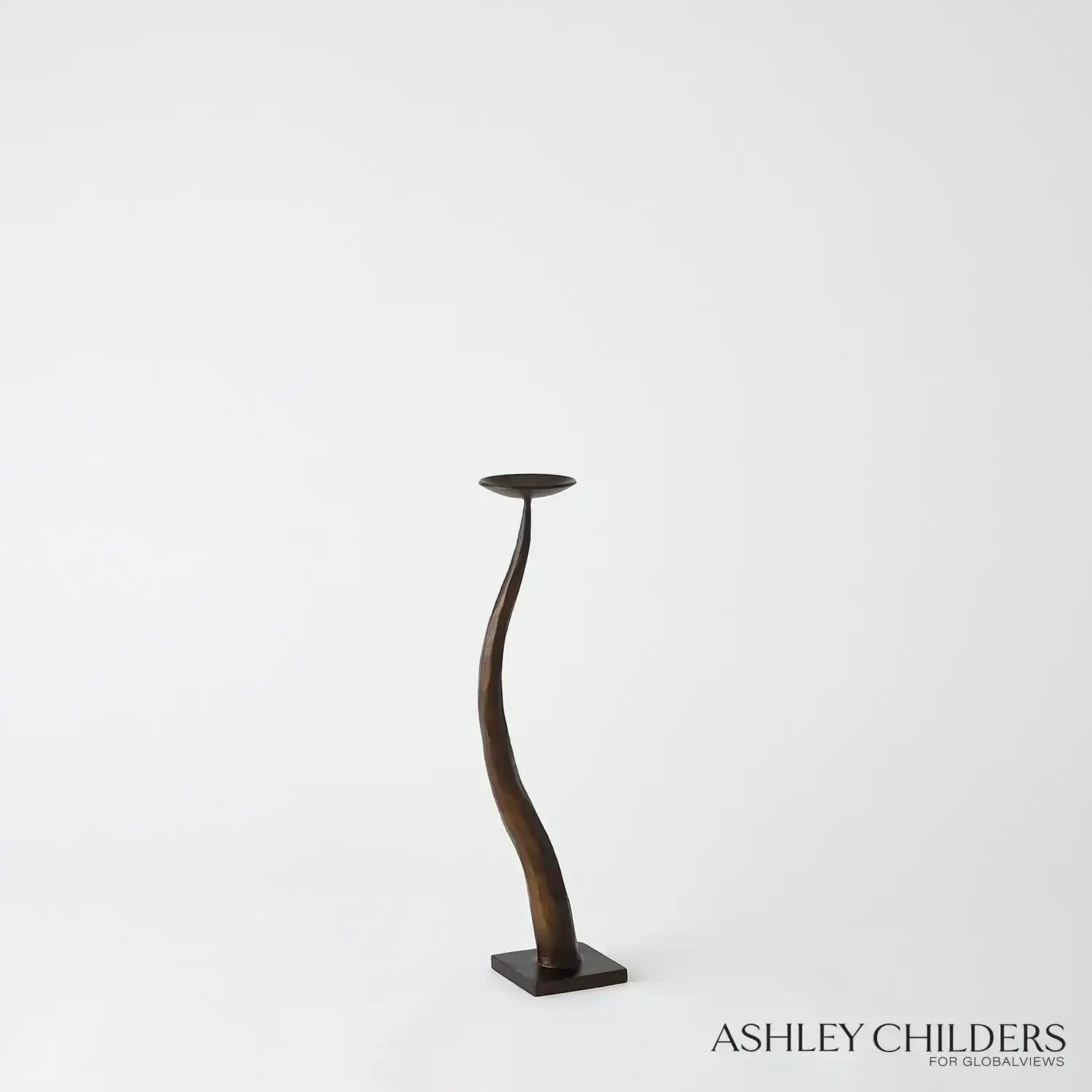GLOBAL VIEWS CHISELED CANDLE HOLDER - Decorative Accents