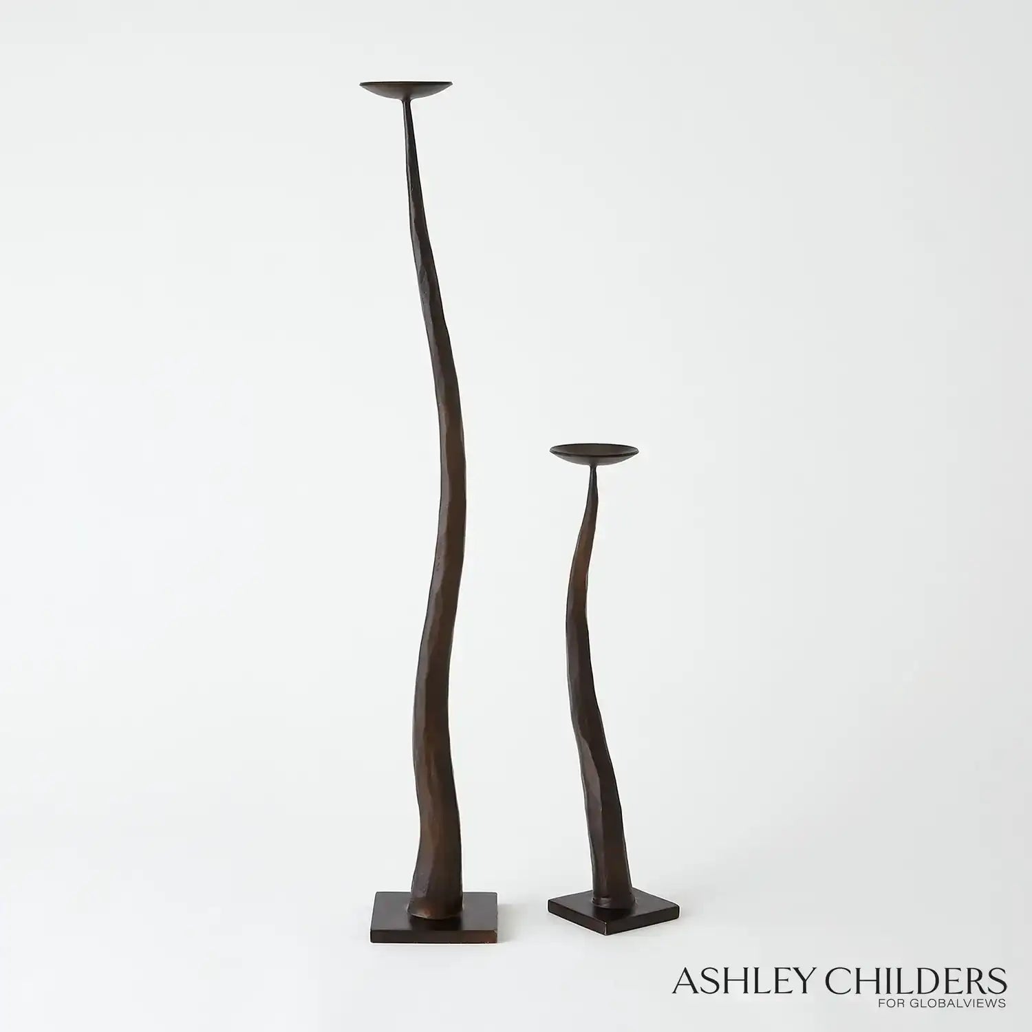 GLOBAL VIEWS CHISELED CANDLE HOLDER - Decorative Accents