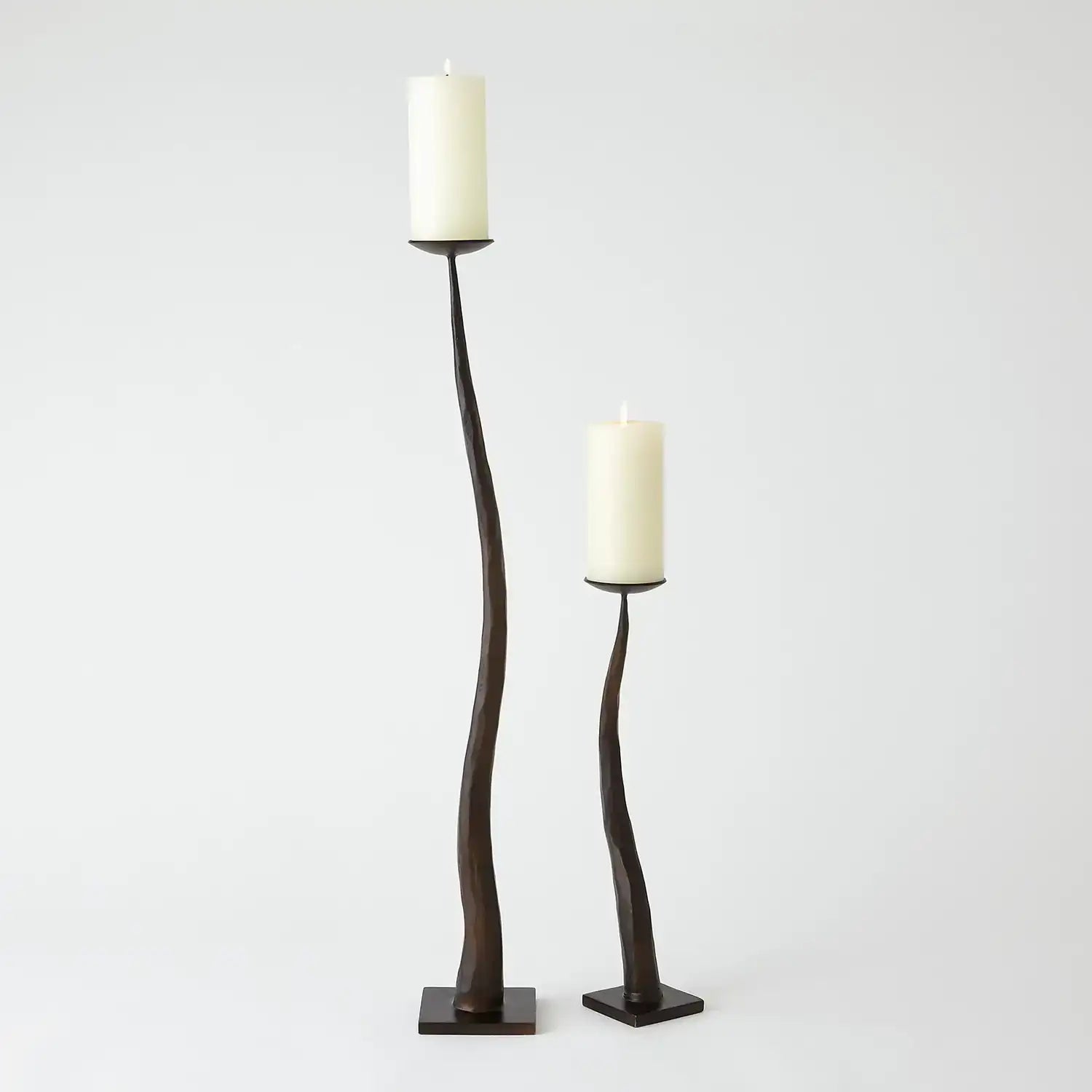 GLOBAL VIEWS CHISELED CANDLE HOLDER - Decorative Accents