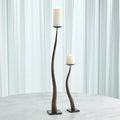GLOBAL VIEWS CHISELED CANDLE HOLDER - Decorative Accents