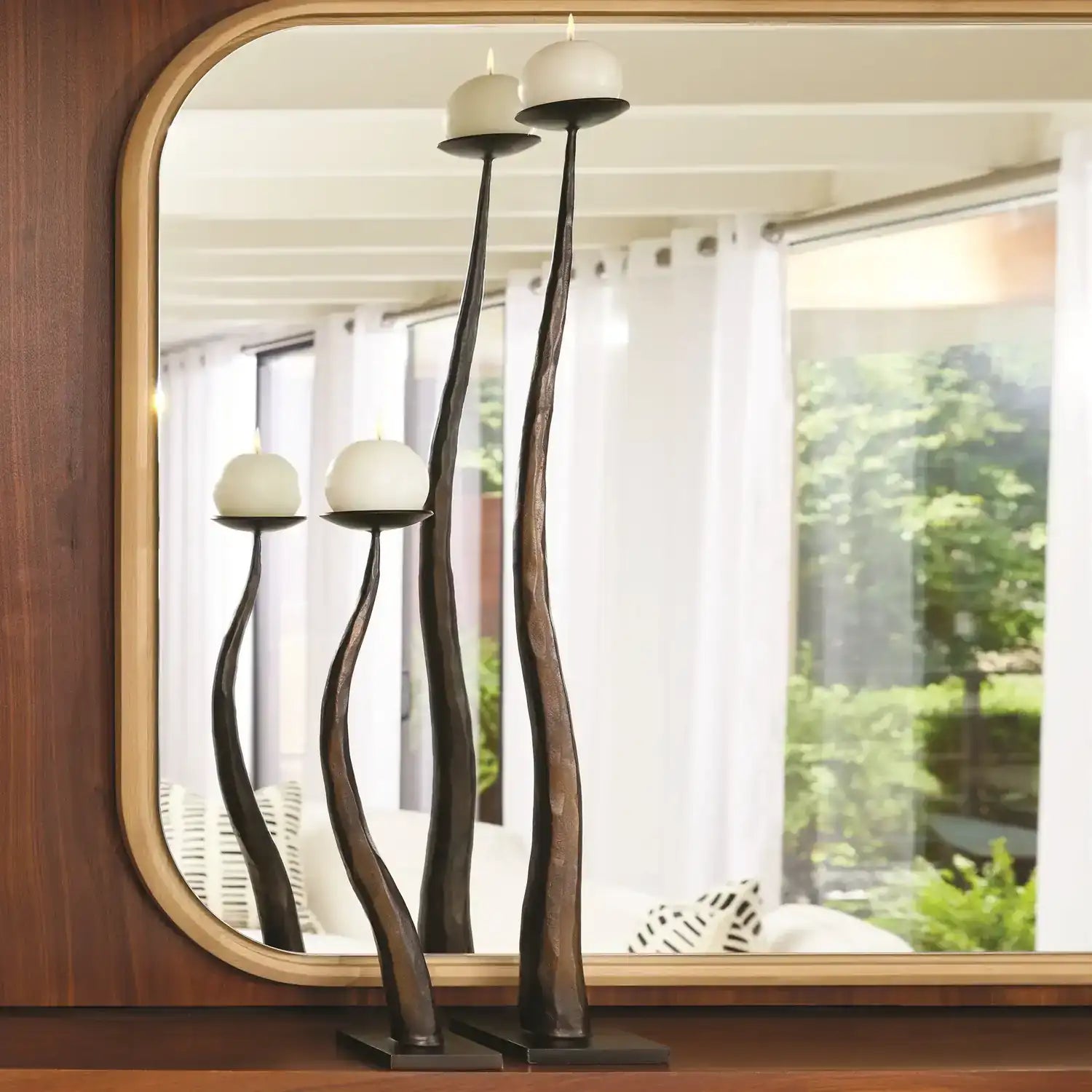 GLOBAL VIEWS CHISELED CANDLE HOLDER - Decorative Accents