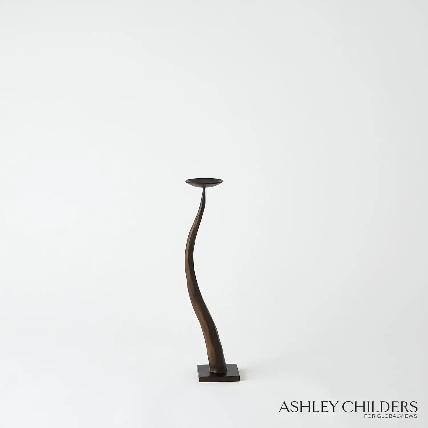 GLOBAL VIEWS CHISELED CANDLE HOLDER - Decorative Accents