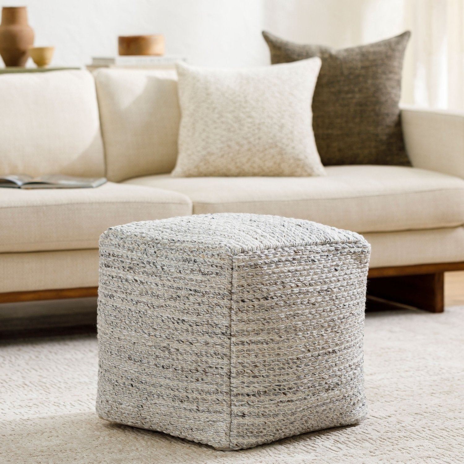 SURYA AVERILL POUF - Benches, Ottoman, Stools