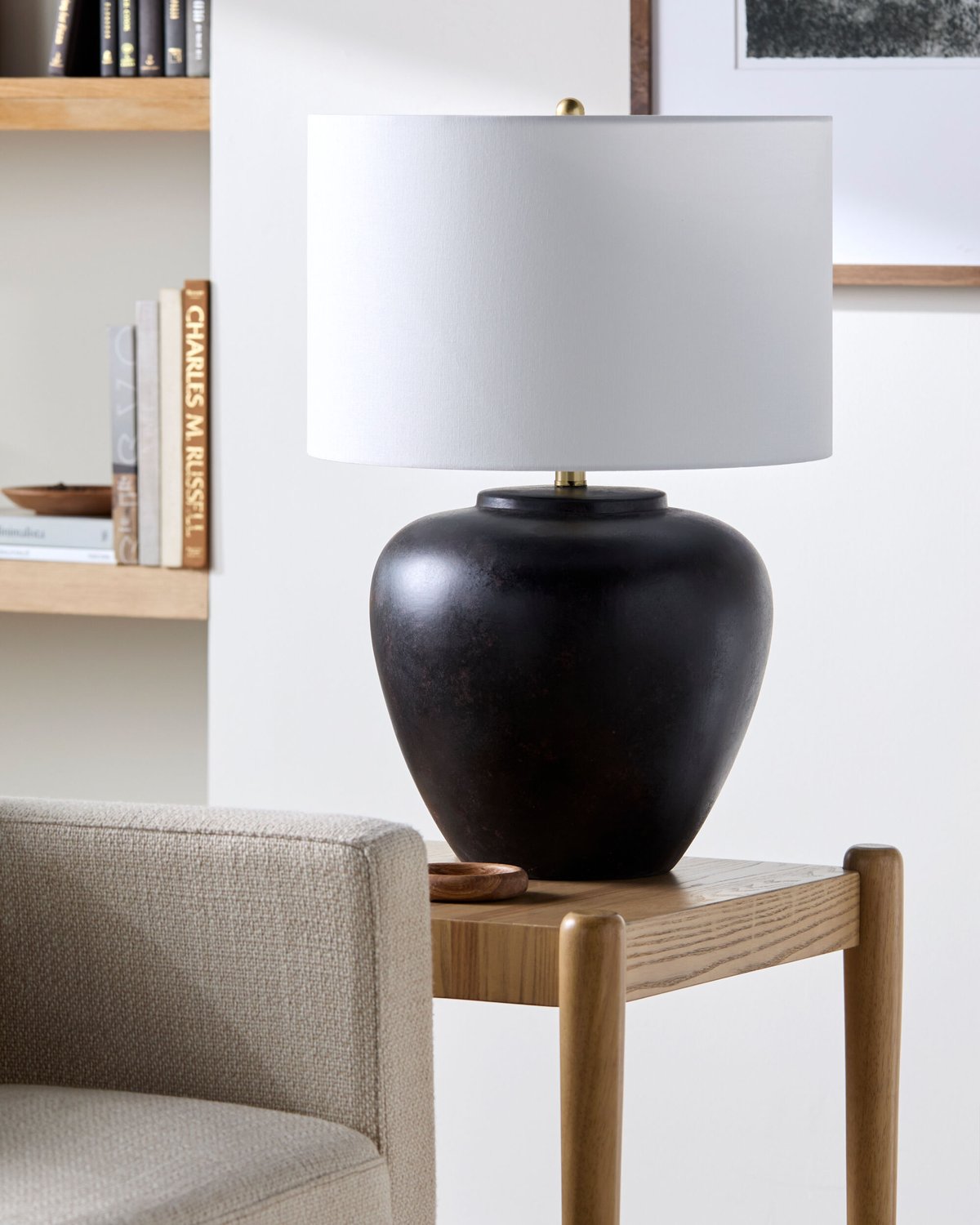 SURYA, AWAROA ACCENT TABLE LAMP, TABLE LAMPS