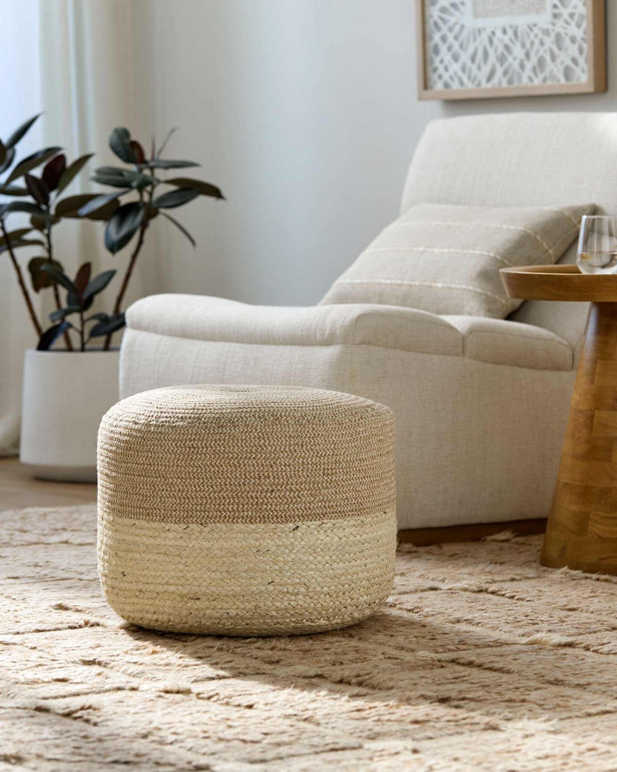 SURYA BARKLEY POUF - Benches, Ottoman, Stools
