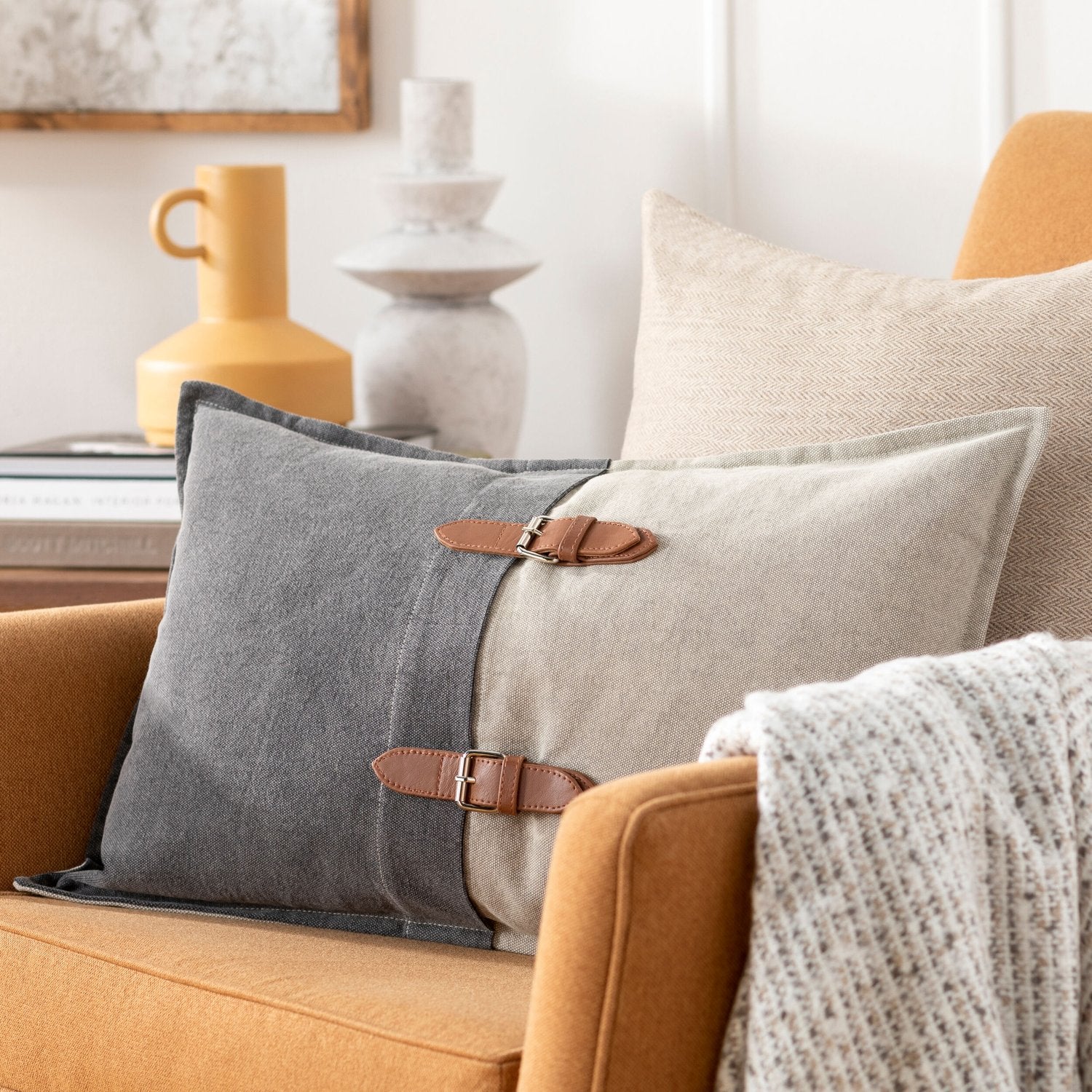 SURYA BRANSON LUMBAR PILLOW - Linens