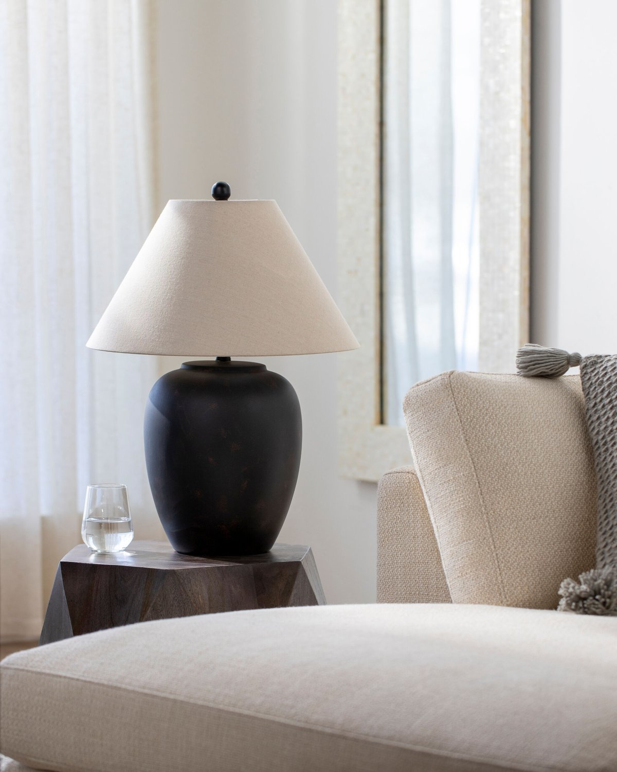 SURYA, BASTILLE ACCENT TABLE LAMP, TABLE LAMPS