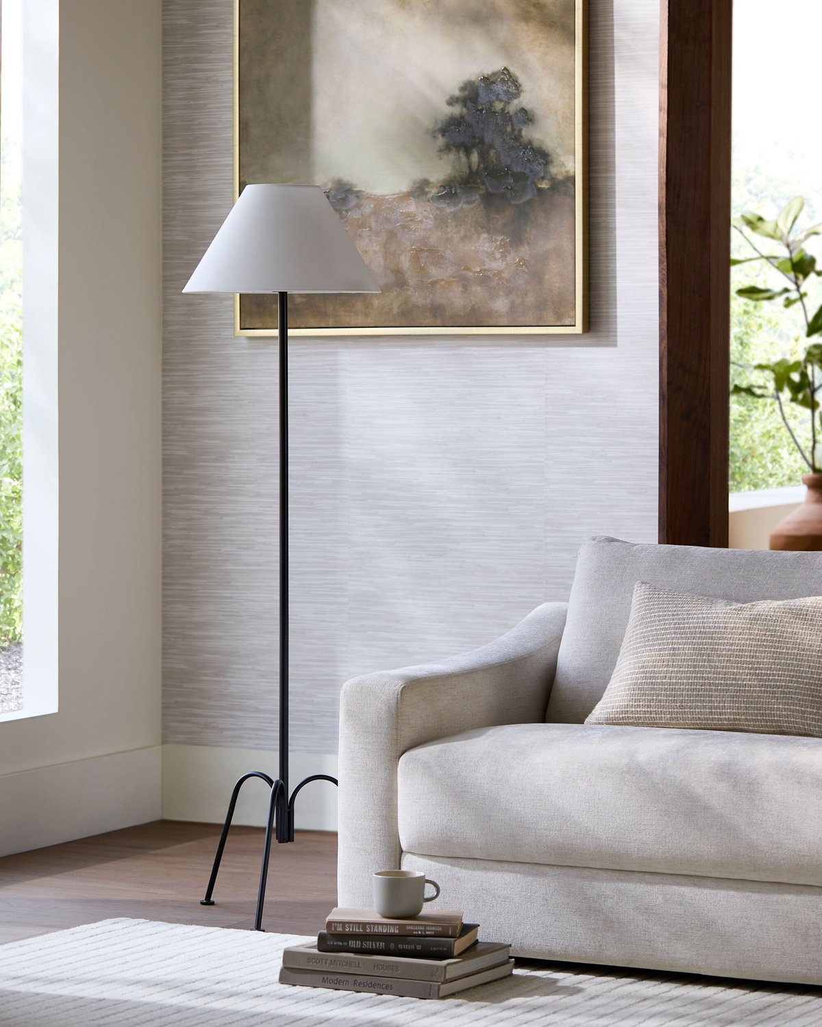 SURYA, CALVINIA ACCENT FLOOR LAMP, FLOOR LAMP