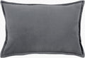 SURYA COTTON VELVET LUMBAR PILLOW - Linens
