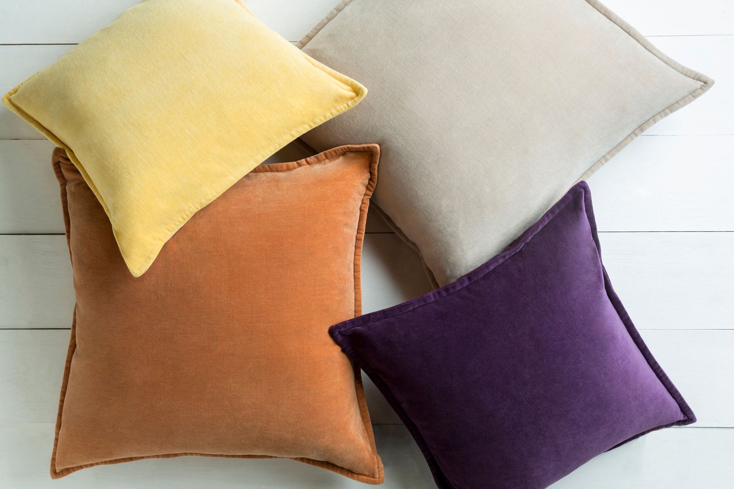 SURYA COTTON VELVET LUMBAR PILLOW - Linens
