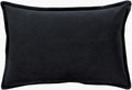 SURYA COTTON VELVET LUMBAR PILLOW - Linens