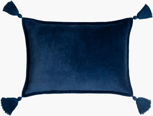 SURYA COTTON VELVET LUMBAR PILLOW - Linens