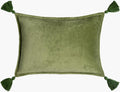 SURYA COTTON VELVET LUMBAR PILLOW - Linens