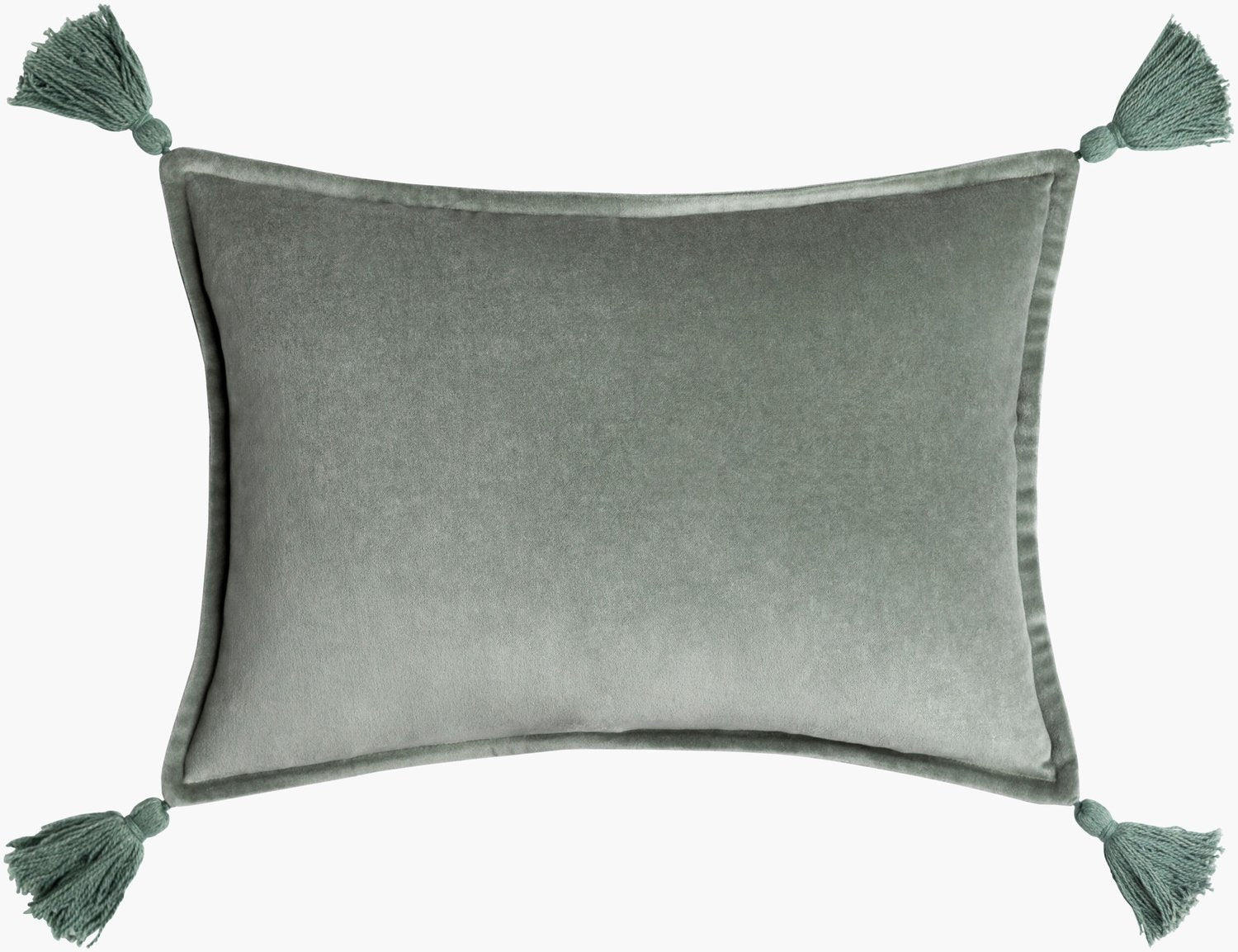 SURYA COTTON VELVET LUMBAR PILLOW - Linens