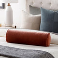 SURYA COTTON VELVET BOLSTER PILLOW - Linens