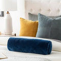 SURYA COTTON VELVET BOLSTER PILLOW - Linens