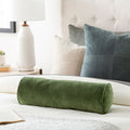 SURYA COTTON VELVET BOLSTER PILLOW - Linens