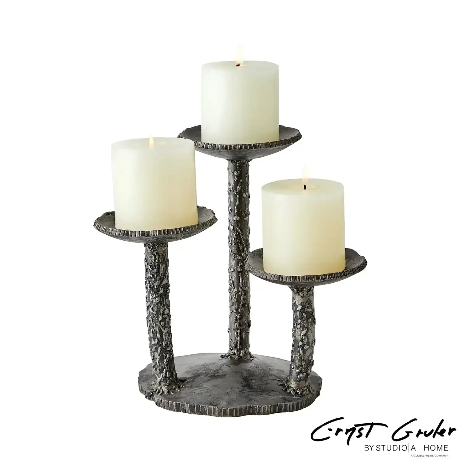 GLOBAL VIEWS FOREST BLOSSOM CANDLE HOLDER - Decorative Accents