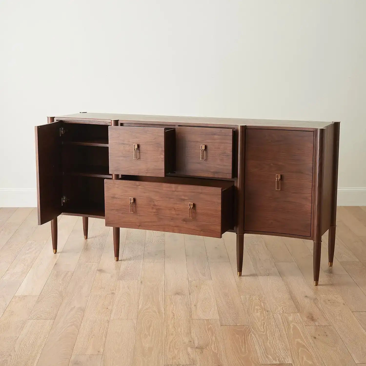 GLOBAL VIEWS TRIPLE CURVE CABINET - Cabinets & Bar