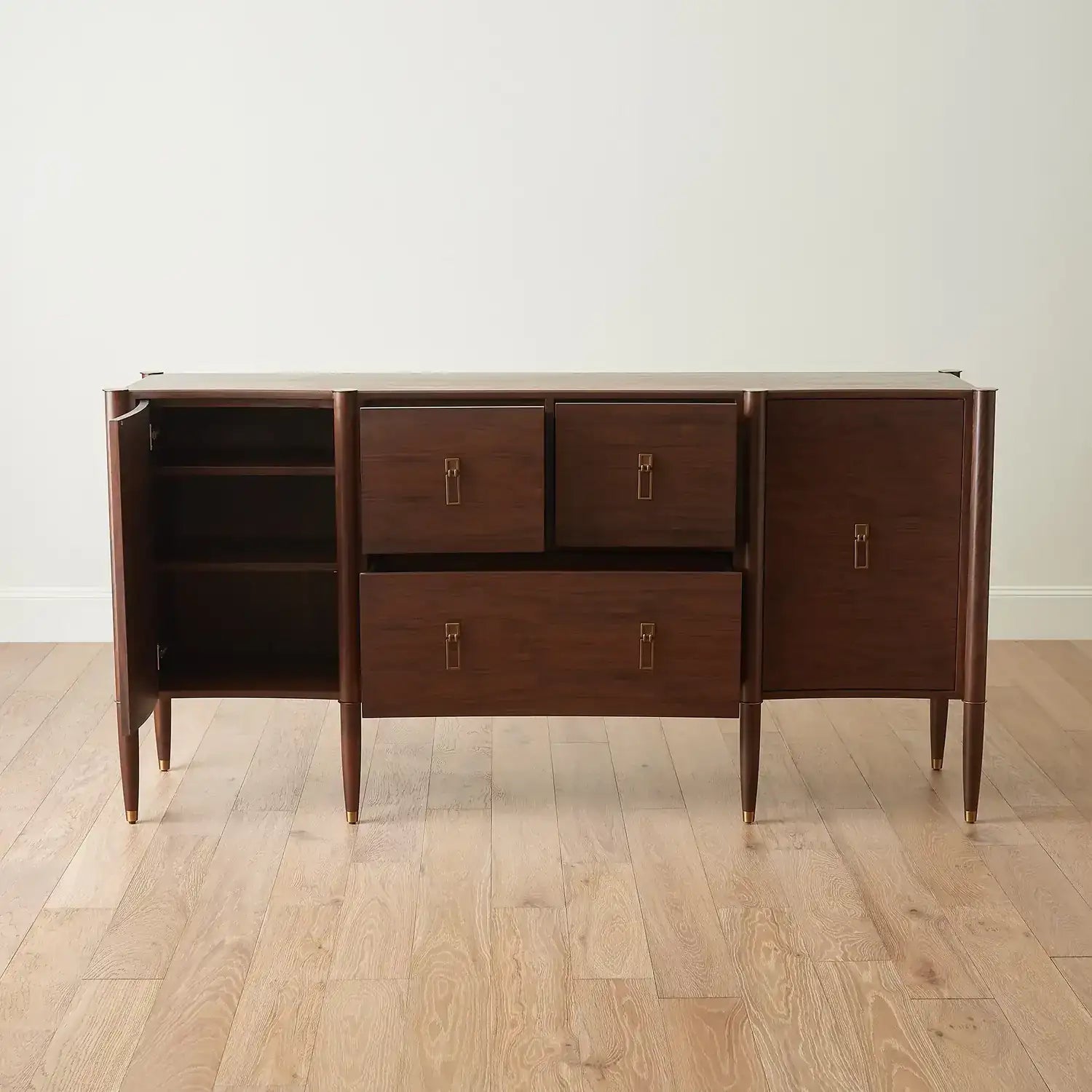 GLOBAL VIEWS TRIPLE CURVE CABINET - Cabinets & Bar