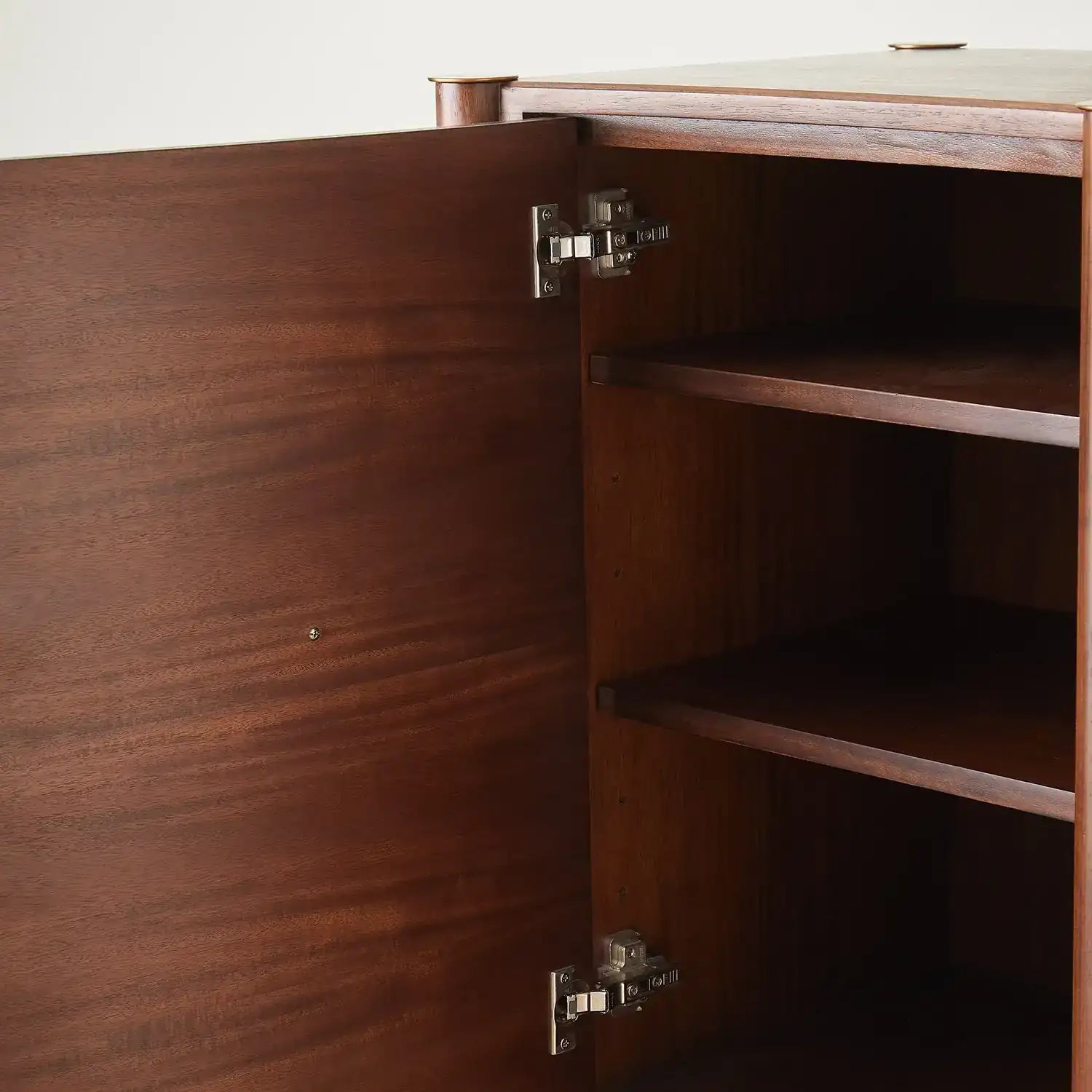 GLOBAL VIEWS TRIPLE CURVE CABINET - Cabinets & Bar