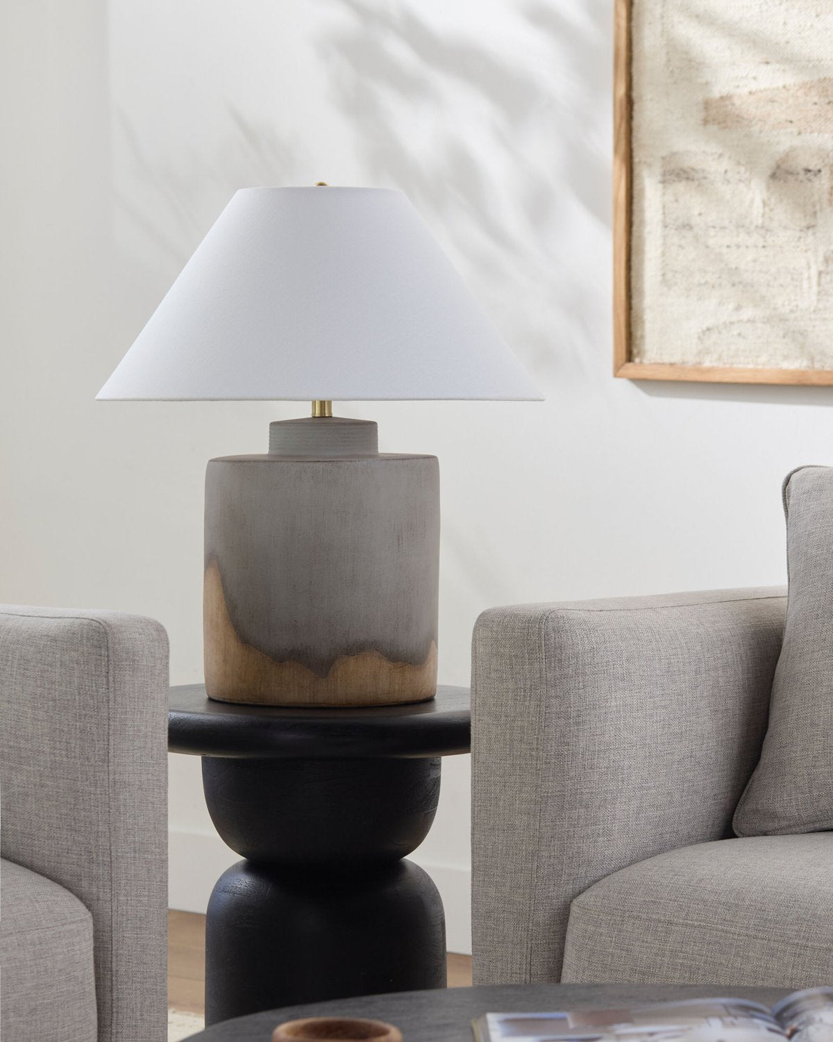 SURYA, FURBARA ACCENT TABLE LAMP, TABLE LAMPS