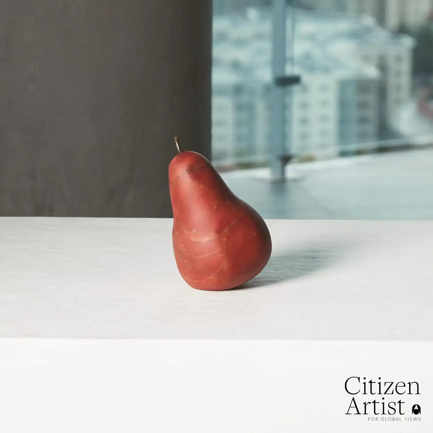 GLOBAL VIEWS ALABASTER POIRE - Decorative Accents