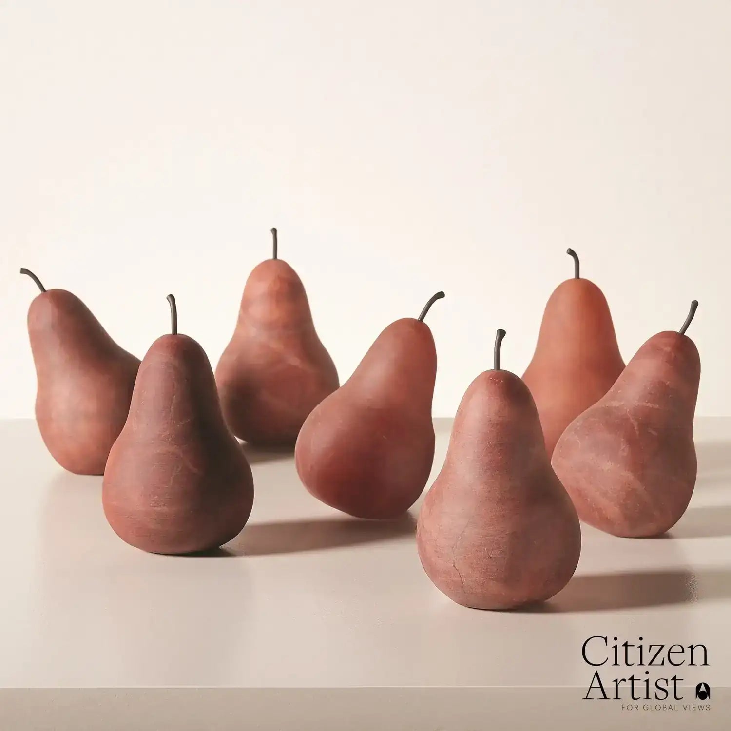 GLOBAL VIEWS ALABASTER POIRE - Decorative Accents