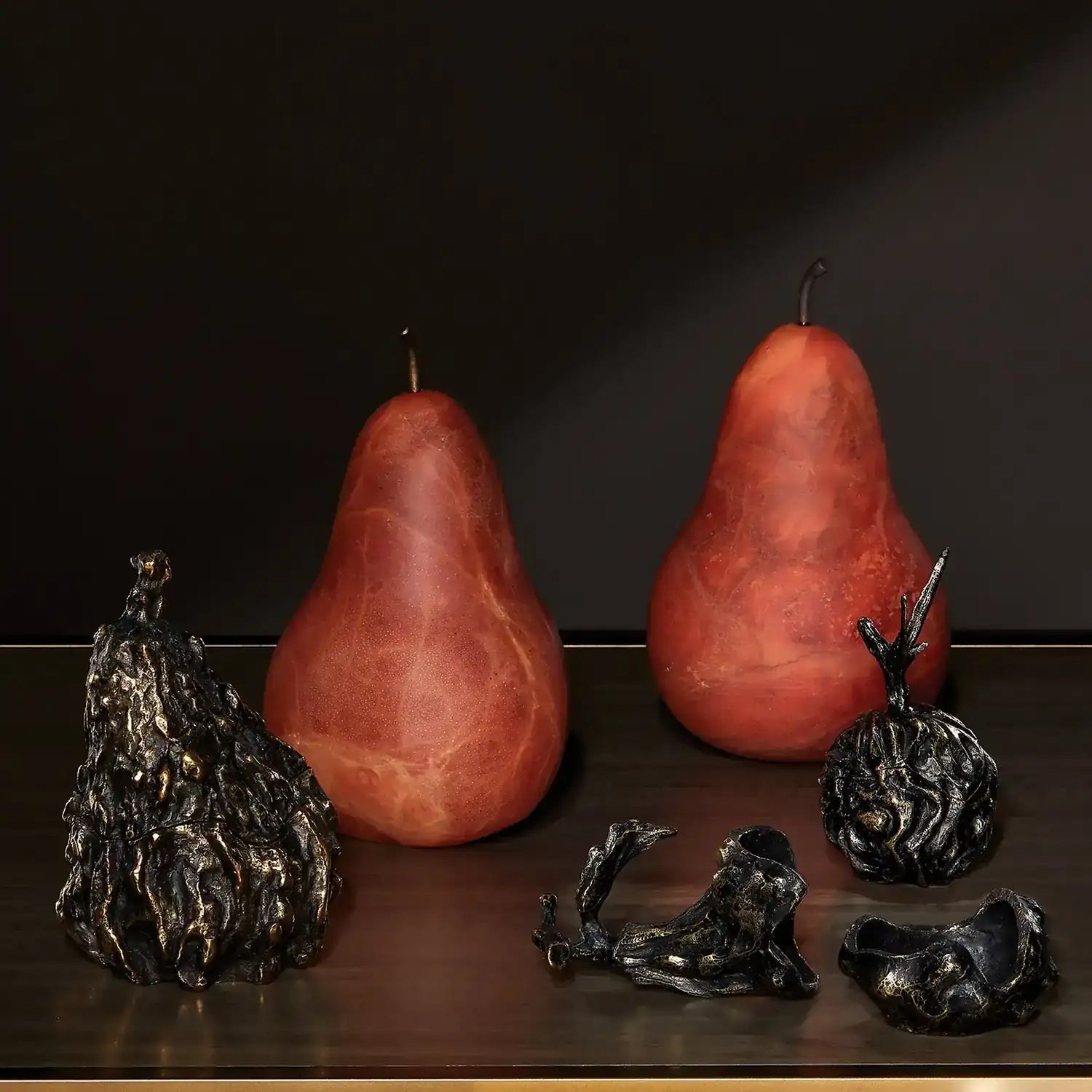 GLOBAL VIEWS ALABASTER POIRE - Decorative Accents