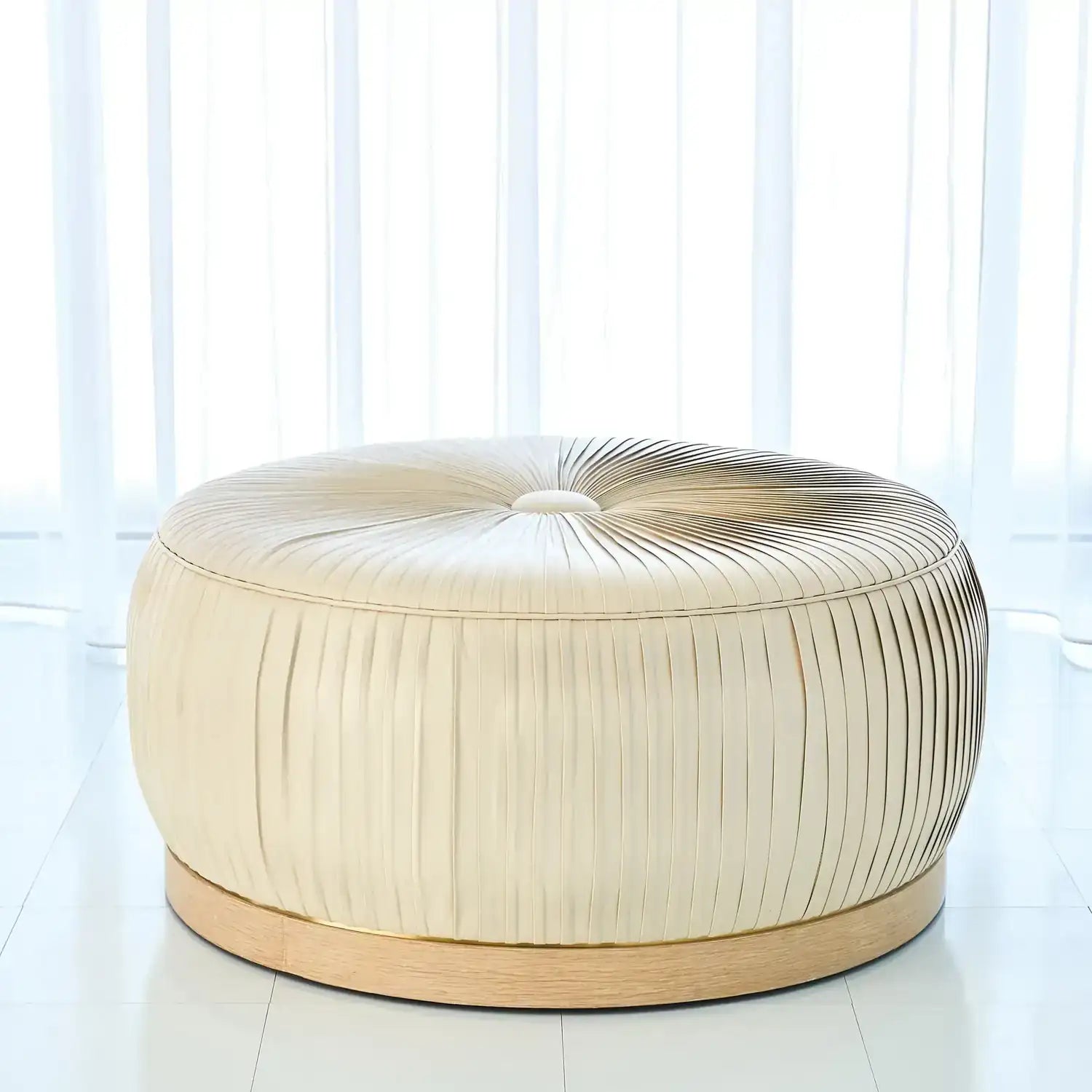 GLOBAL VIEWS COLETTE OTTOMAN - Benches, Ottoman, Stools