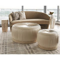 GLOBAL VIEWS COLETTE POUF - Benches, Ottoman, Stools