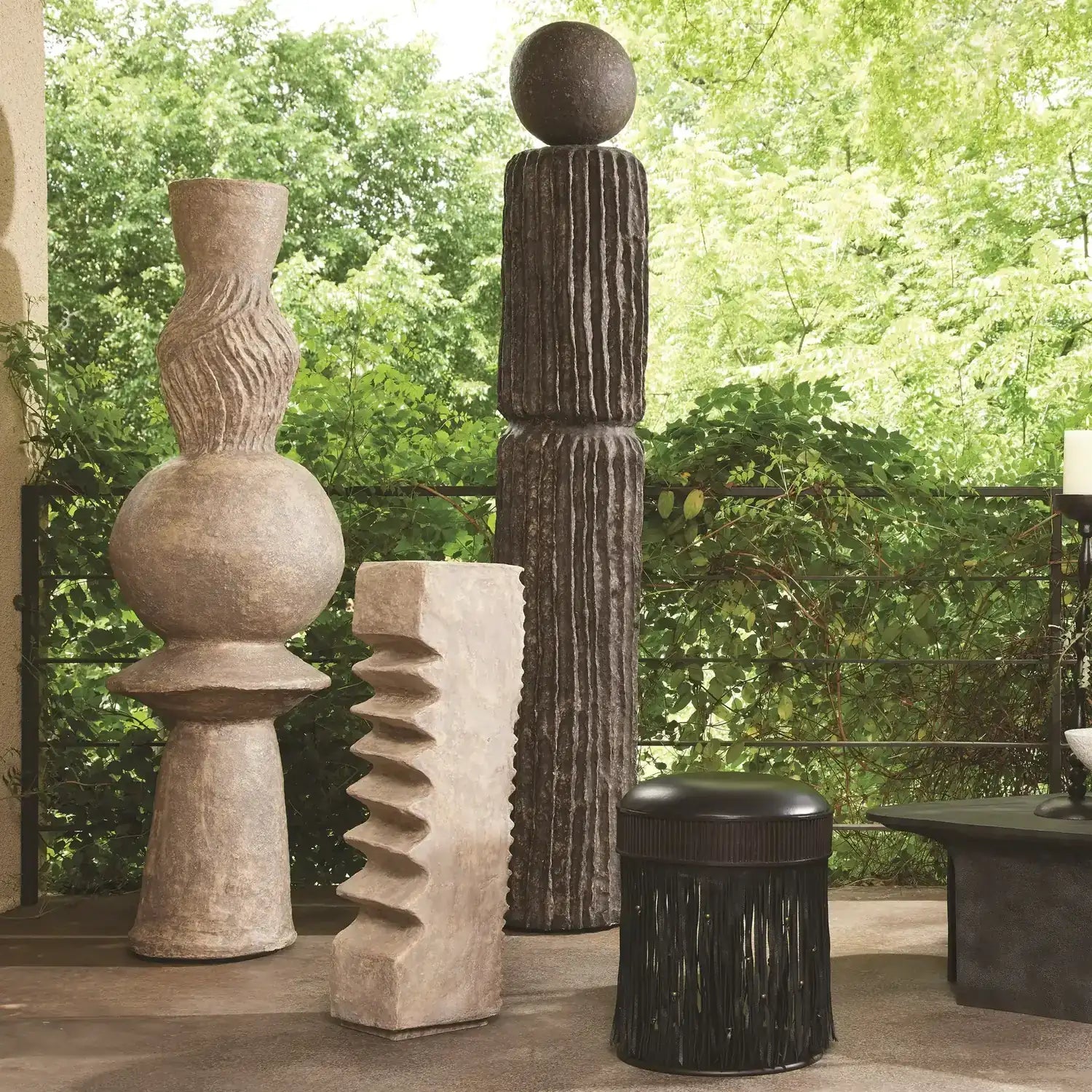 GLOBAL VIEWS GRACE STOOL - Benches, Ottoman, Stools