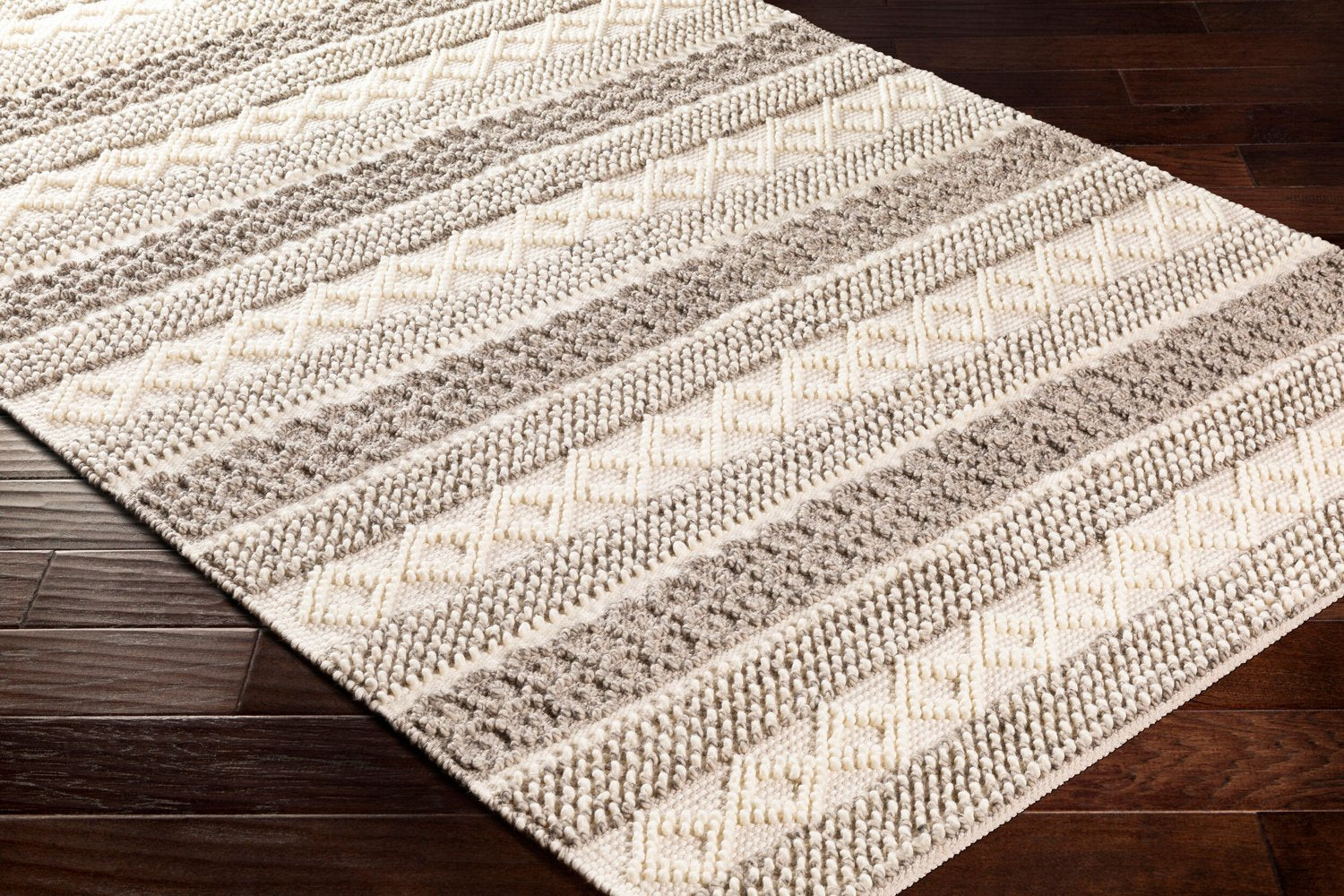 SURYA FARMHOUSE NEUTRALS HANDMADE RUG - Rugs