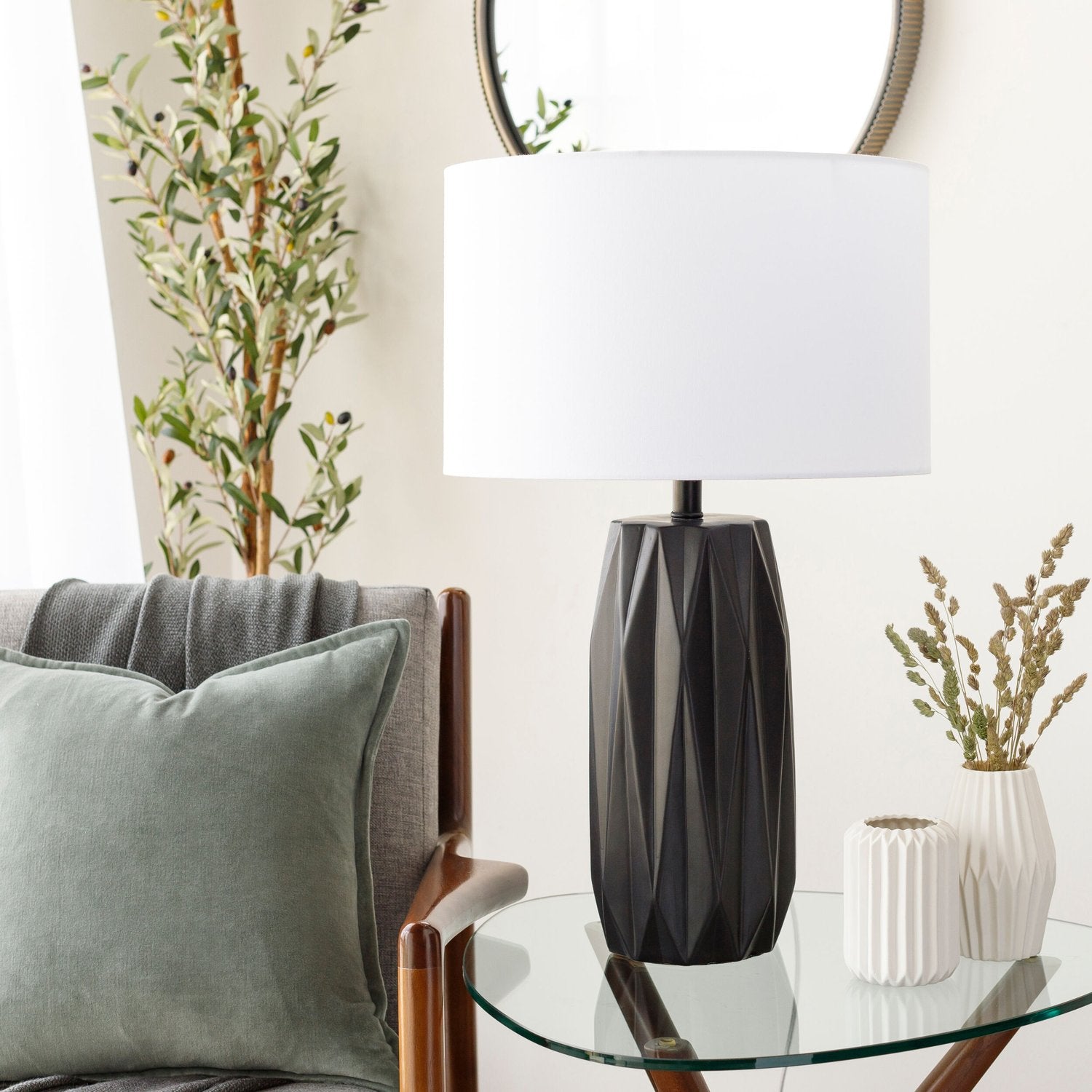 SURYA, GRIMSEY ACCENT TABLE LAMP, TABLE LAMPS