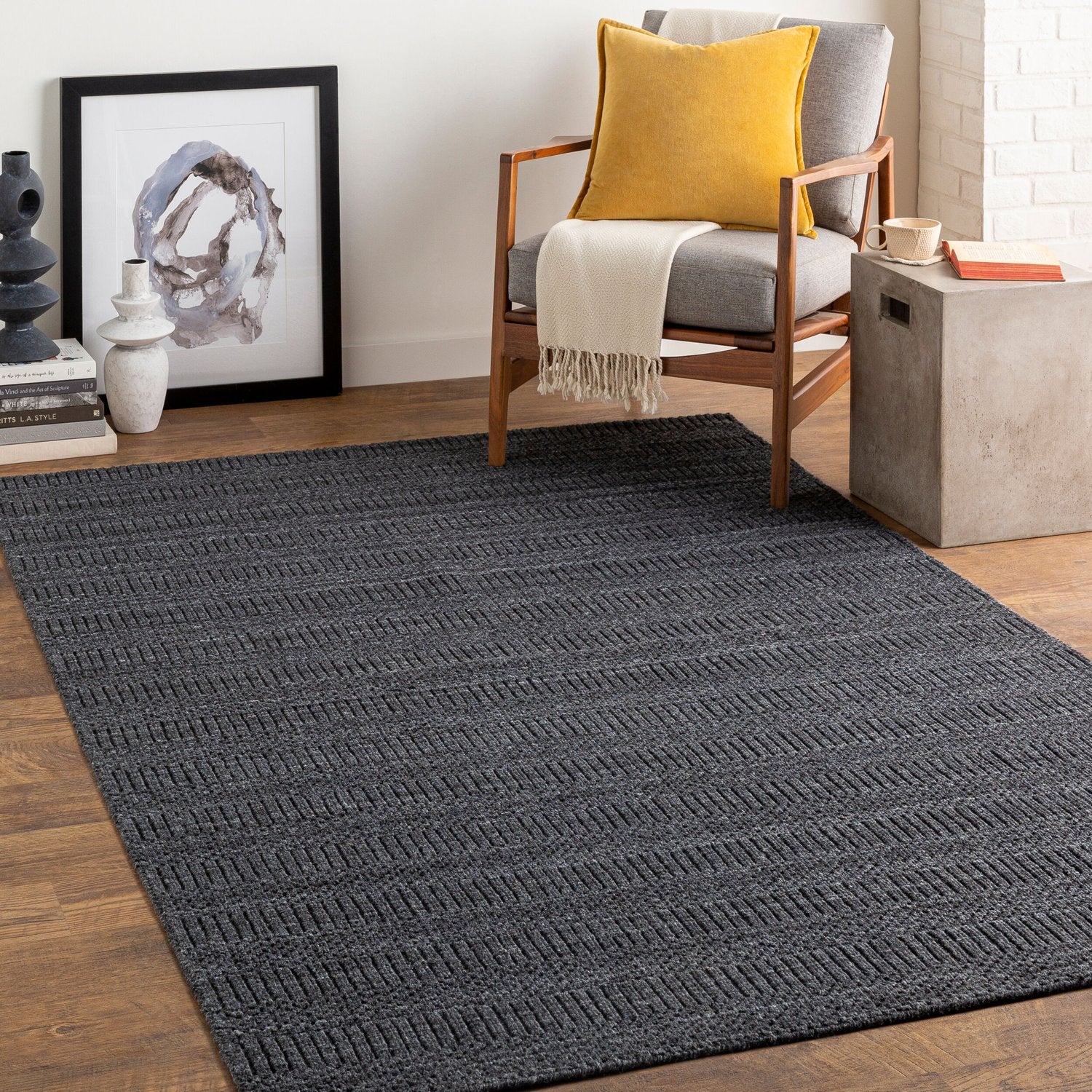 SURYA HICKORY HANDMADE RUG - Rugs