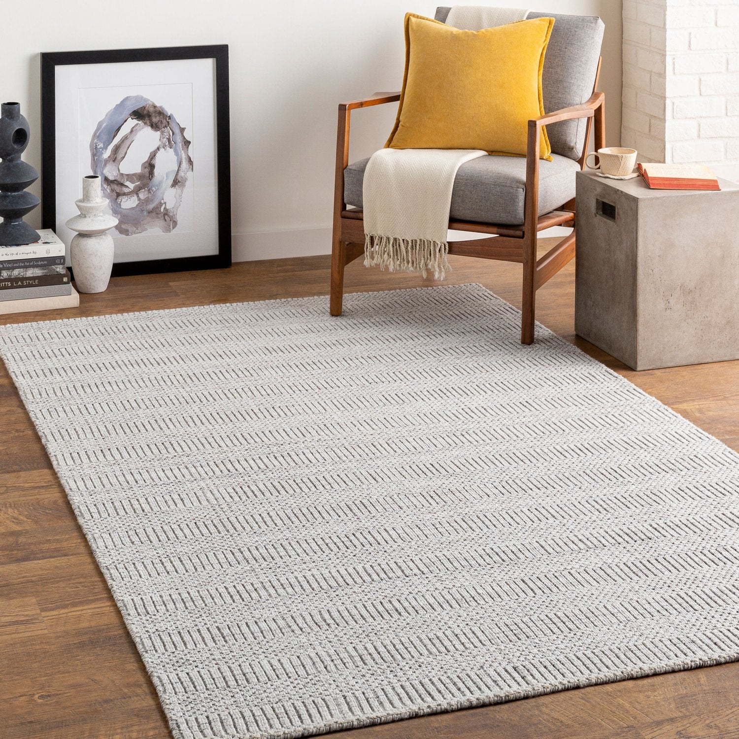 SURYA HICKORY HANDMADE RUG - Rugs