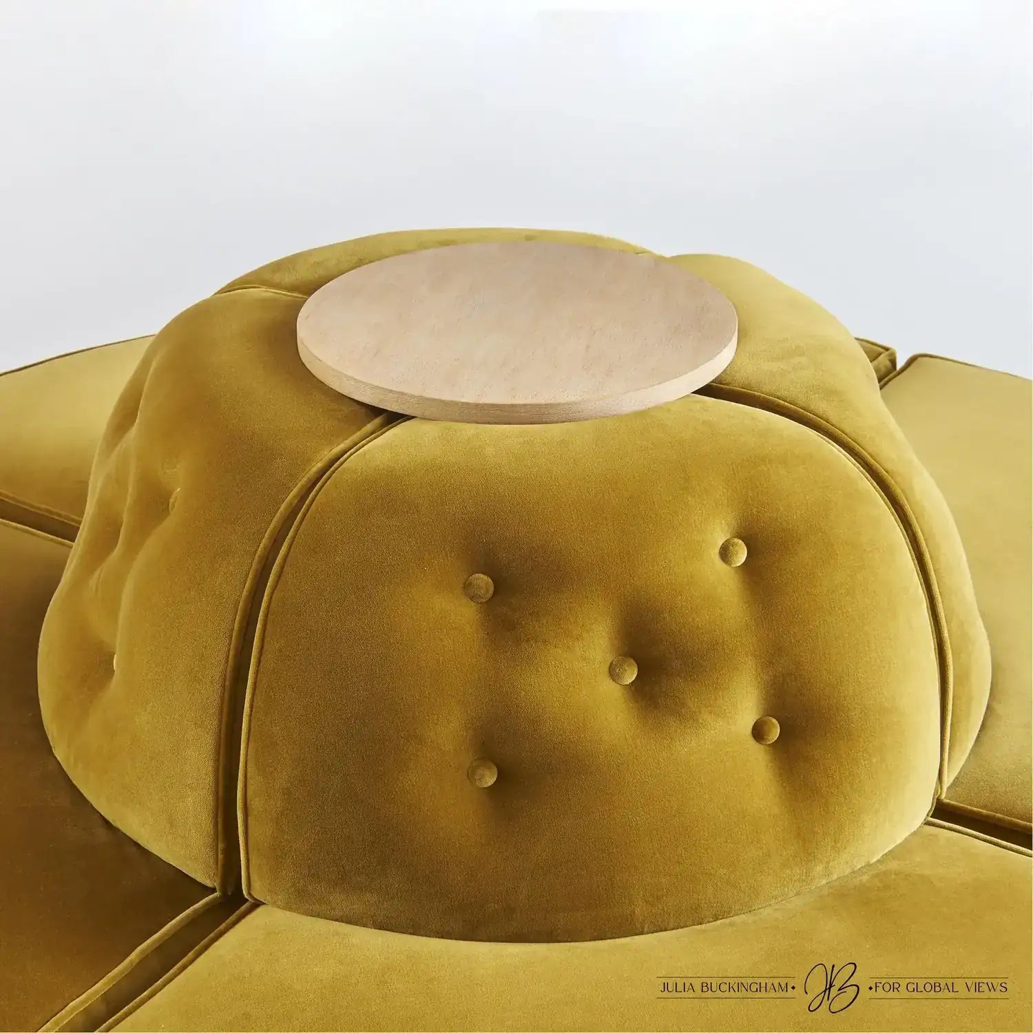 GLOBAL VIEWS CONVERSATIONAL RONDEL TOP - Benches, Ottoman, Stools