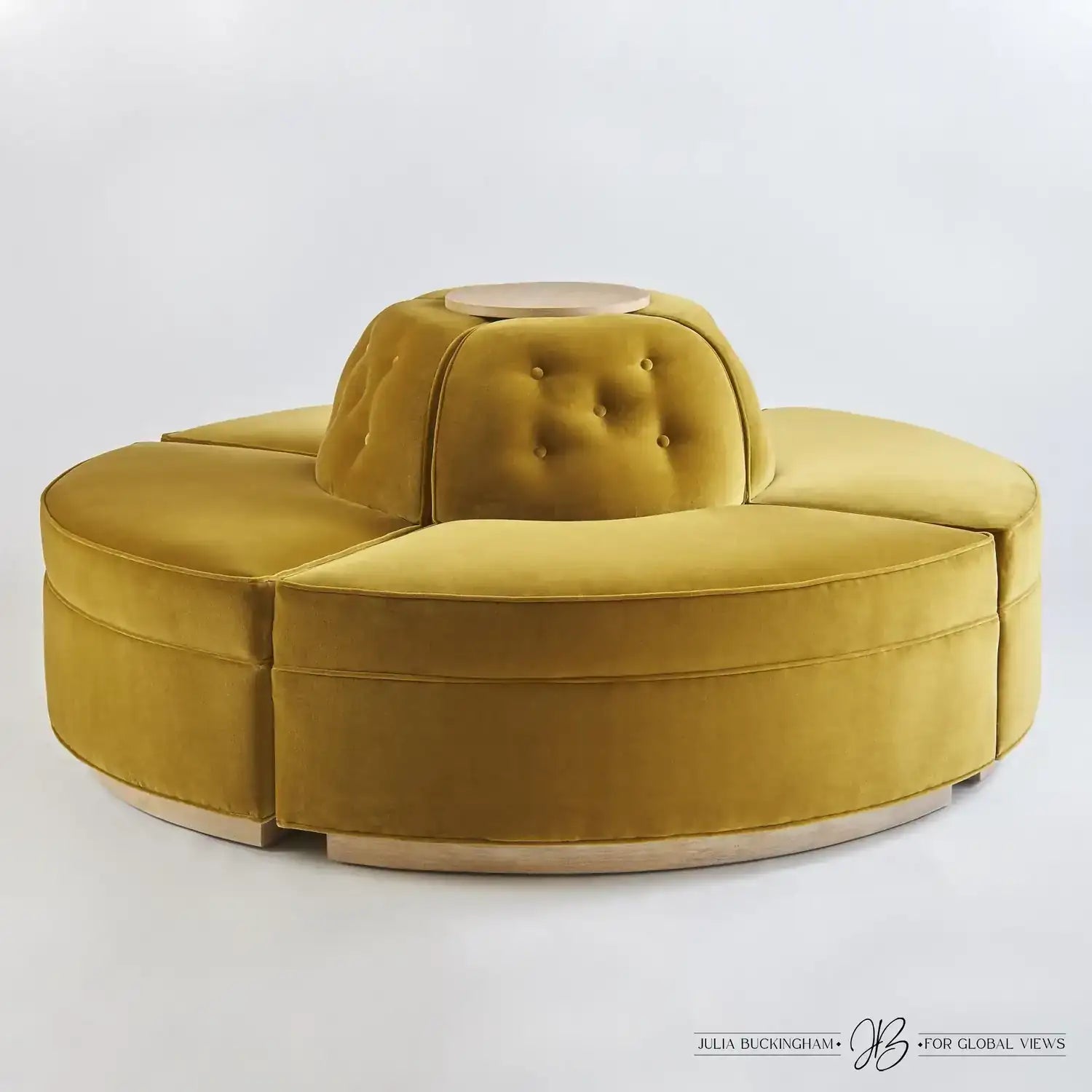 GLOBAL VIEWS CONVERSATIONAL RONDEL TOP - Benches, Ottoman, Stools