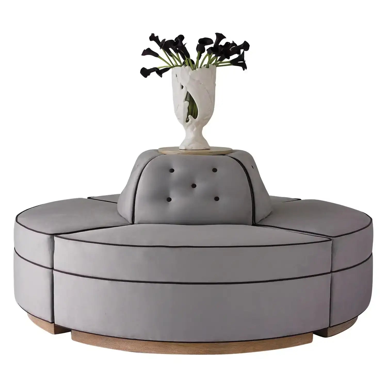 GLOBAL VIEWS CONVERSATIONAL RONDEL TOP - Benches, Ottoman, Stools