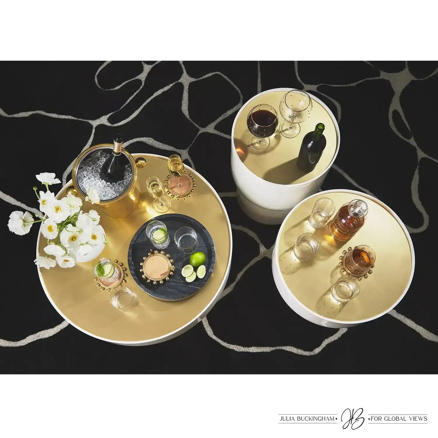 GLOBAL VIEWS THREE KINGS SIDE TABLE - Coffee