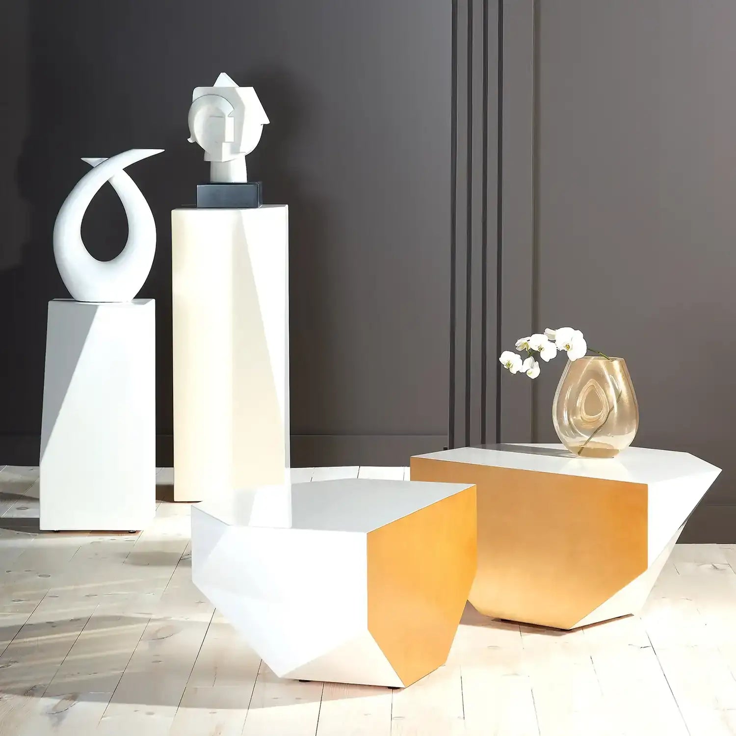 GLOBAL VIEWS S/2 GEMA COFFEE TABLES - Coffee