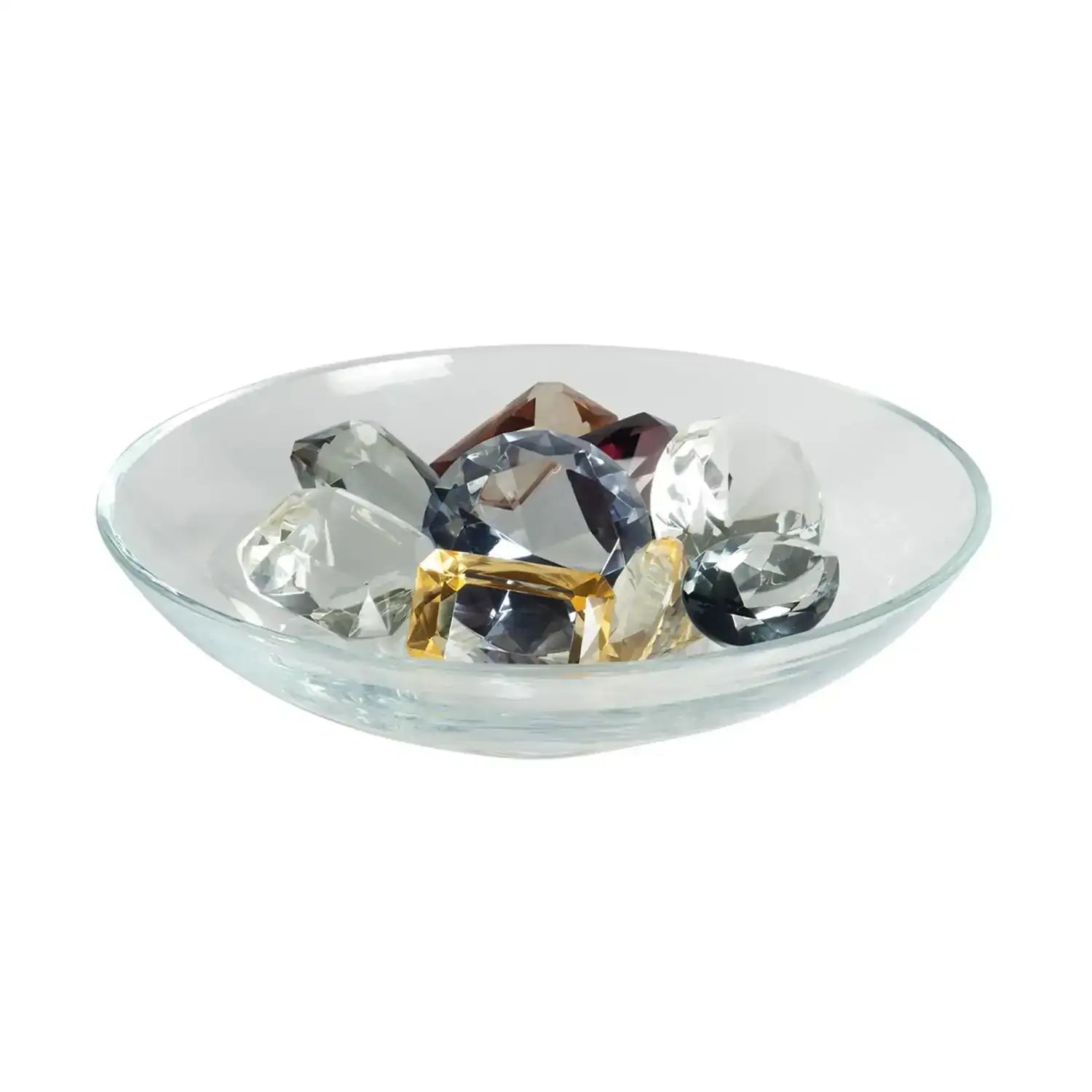 GLOBAL VIEWS CLEAR BOWL W/9 OXFORD JEWELS - Decorative Accents