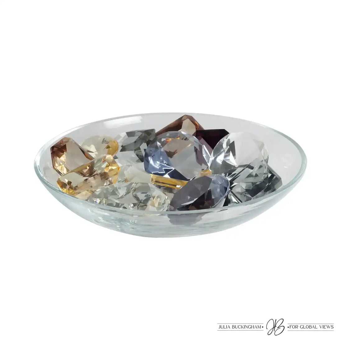 GLOBAL VIEWS CLEAR BOWL W/18 OXFORD JEWELS - Decorative Accents