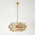 GLOBAL VIEWS CABOCHON AMBER GLASS CHANDELIER | JB8.80068 - DO NOT SHOW ON WEBSITE