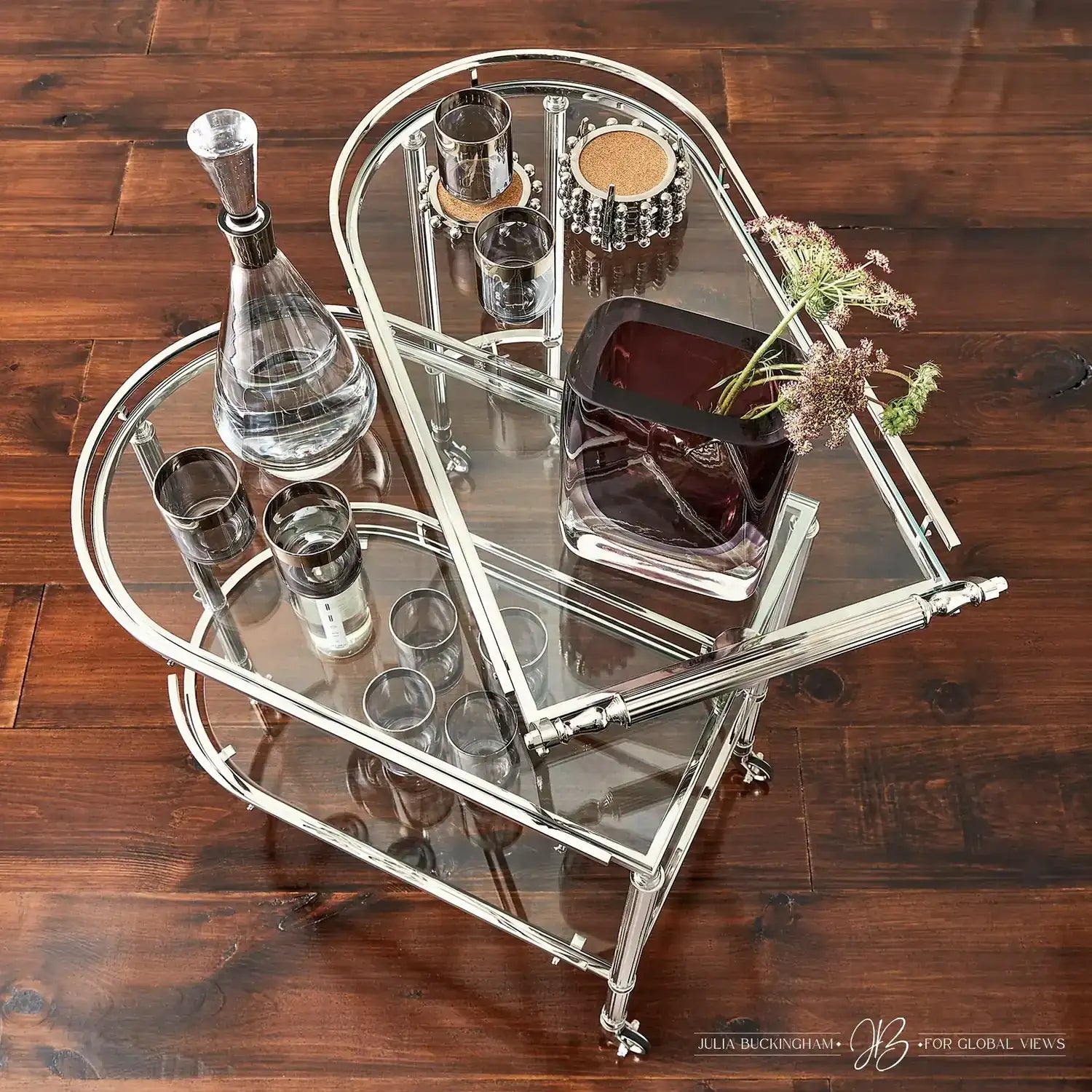 GLOBAL VIEWS STARBURST CROWN COASTERS - Decorative Accents