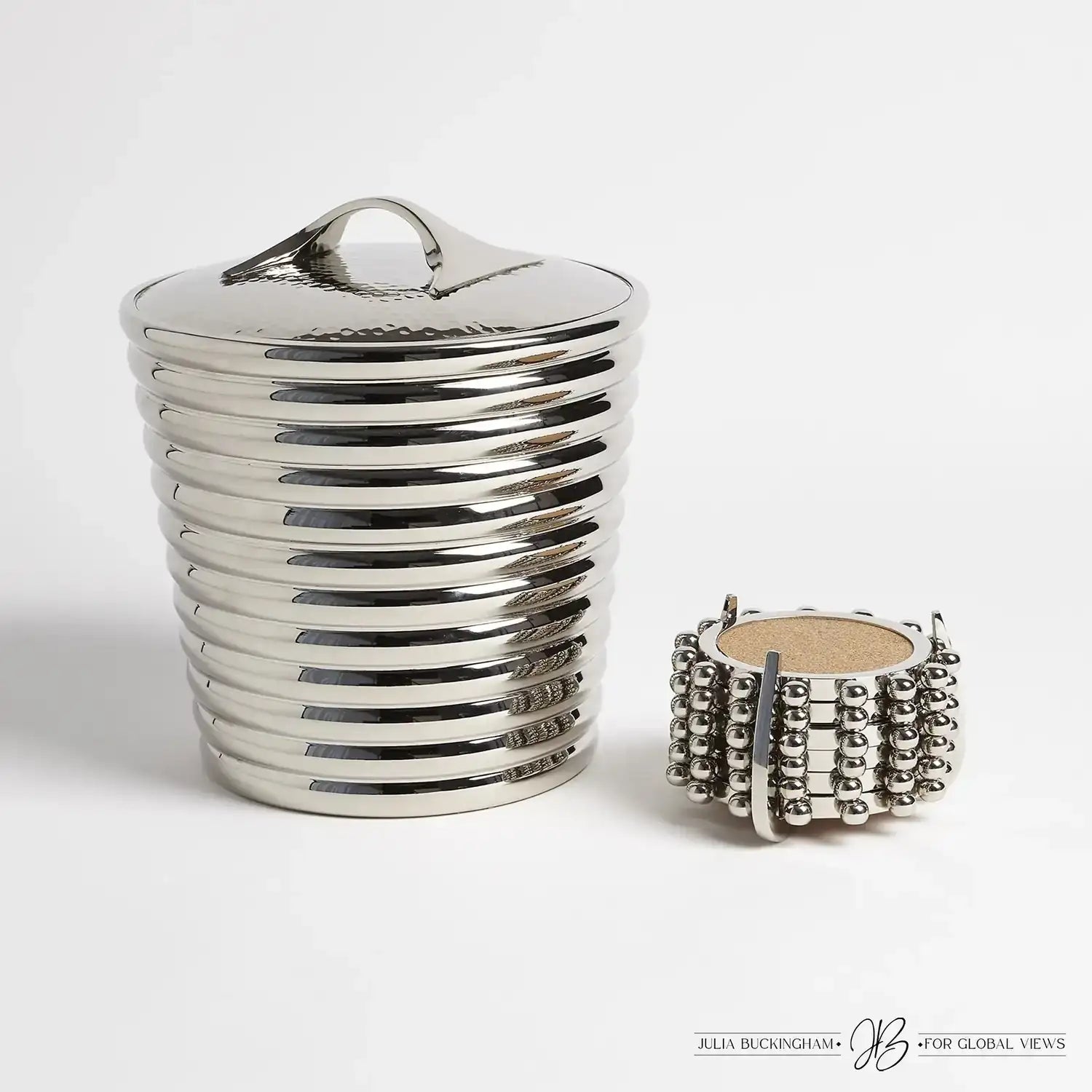 GLOBAL VIEWS STARBURST CROWN COASTERS - Decorative Accents